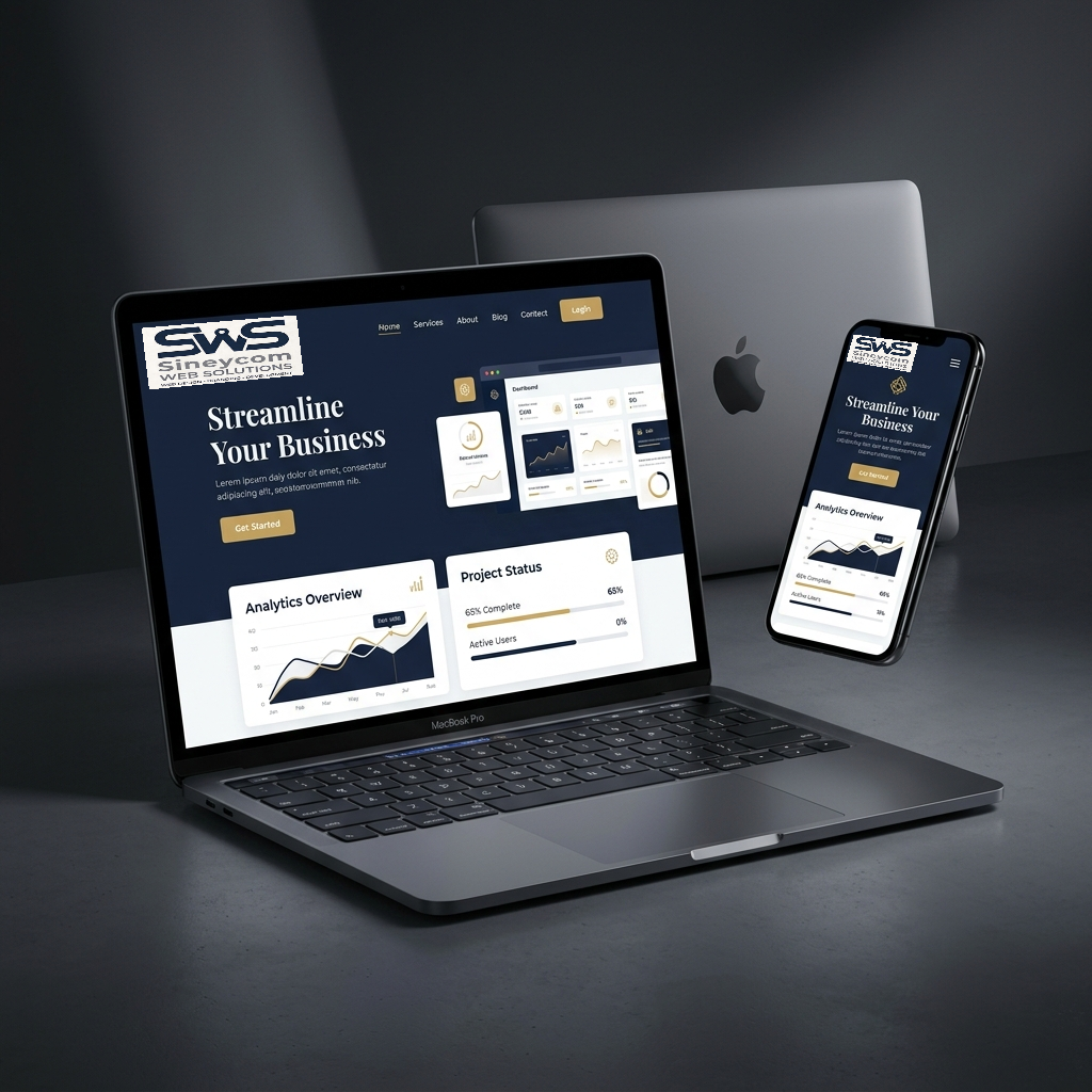Sineycom Web Solutions Mockup Showcase